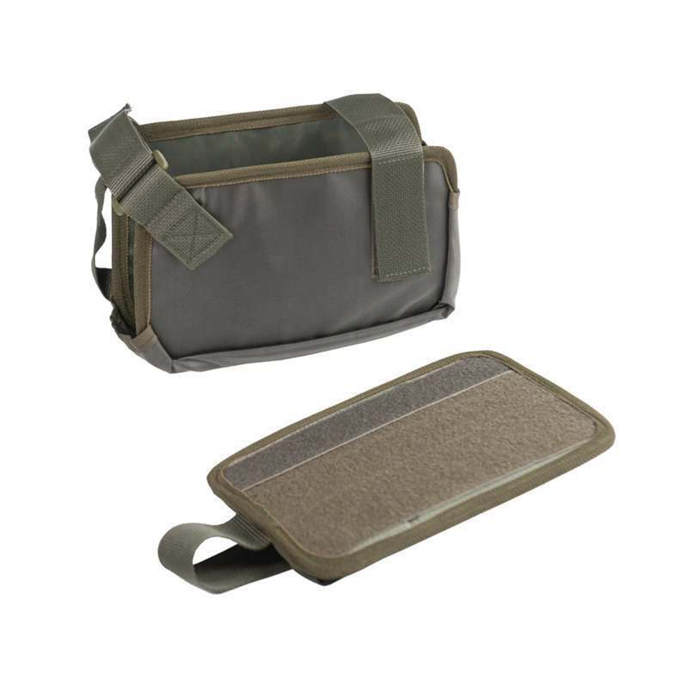 Подсумок под пулеметный короб отрывной олива Ганза