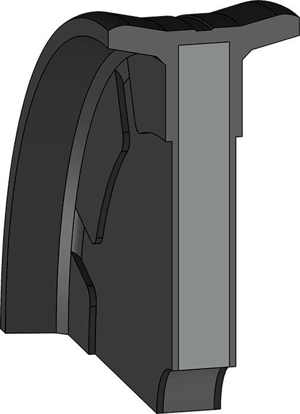 A801-260 Пневматическое уплотнение поршня 260-16-35