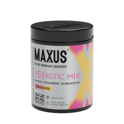 Презервативы MAXUS Exotic Mix №15, ароматизированные X-Edition, 15 шт