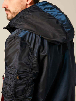 Куртка Бомбер L-2B Hooded GENII 2022 (т.синяя - r.blue)