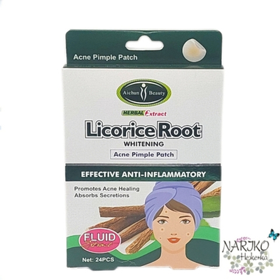 Патчи для лица против акне с Экстрактом корня солодки AICHUN BEAUTY Licorice Root Acne, 24 шт.