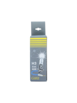 Галогенная лампа H3 12v 55w (PK22s) .1 шт. GANZ GIP06005
