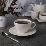 Чайная пара 250 мл,d9.7см,h6.2см, фарфор "NOBLE" серия "NEO SILK"