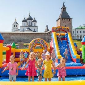 Надувной батут купить в Великом Новгороде 🏰 | БатутМастер