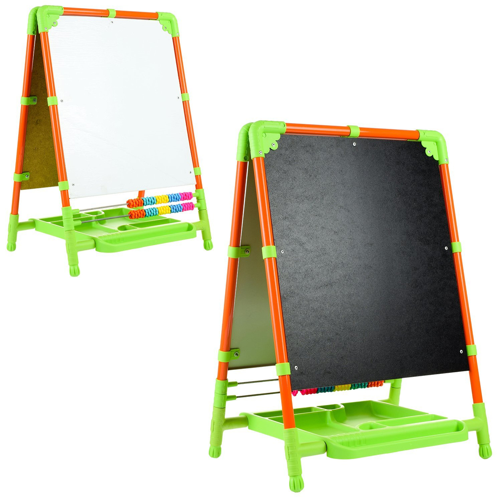 Мольберт для рисования Galaxy Вырастайка Каркас Зеленый Пластмасса Оранжевый Арт. МВ