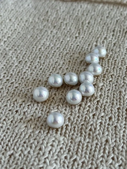 Декоративные пуговицы Жемчужина круглая 10