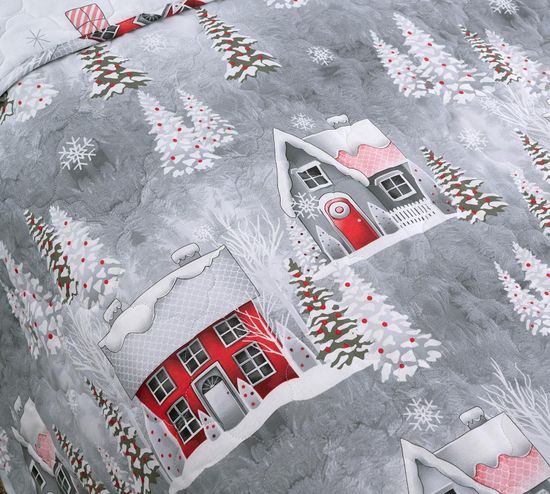 Покрывало стеганое Зимняя прогулка перкаль