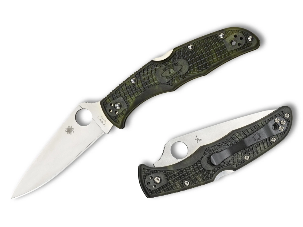 Нож складной Spyderco C10ZFPGR Endura 4 Flat Ground Zome Green