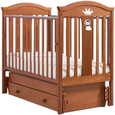 Детская кроватка Гандылян Даниэль (маятник универсальный) 120x60 см вишня