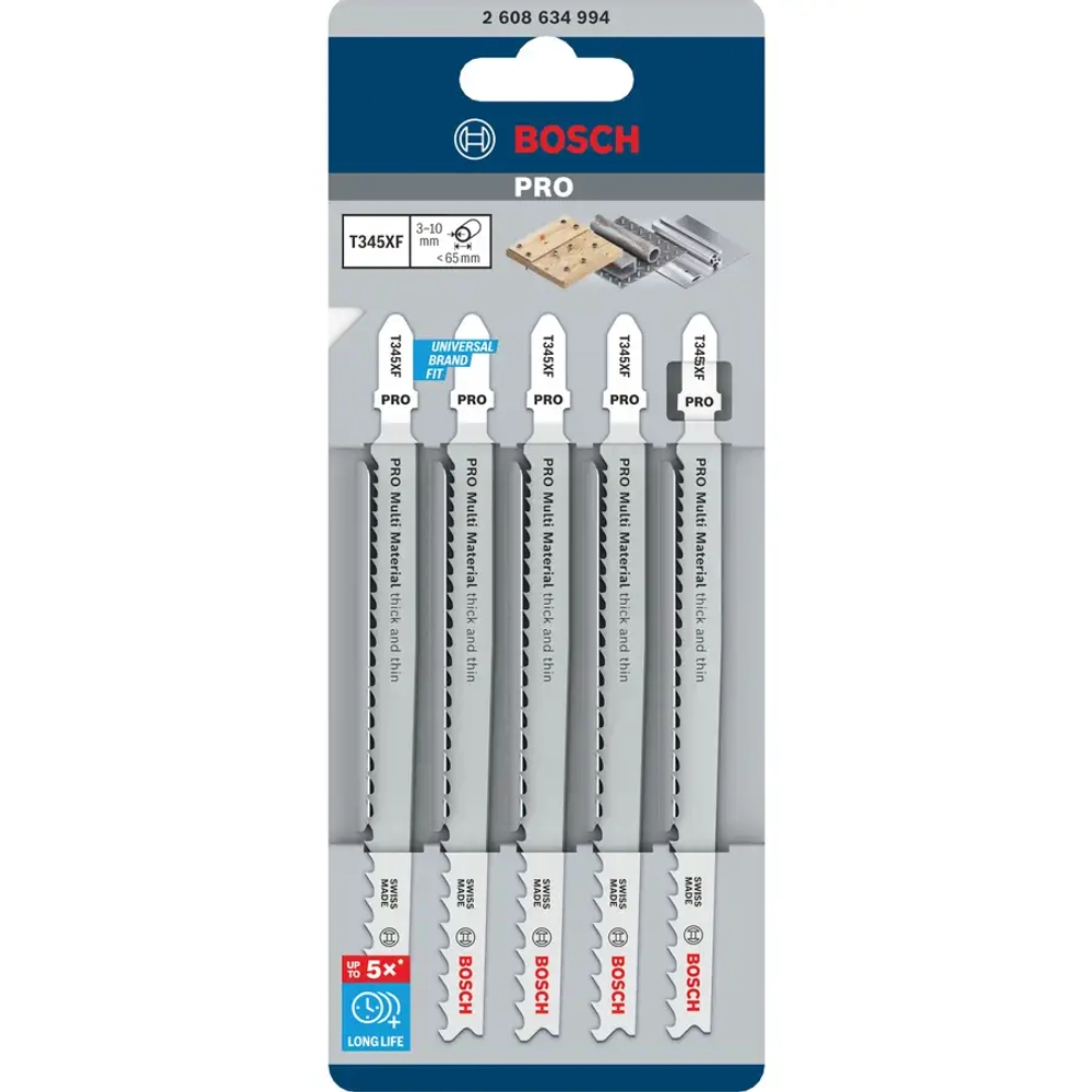 Лобзиковая пилка PRO Multi Material T345 XF BOSCH 2608634994