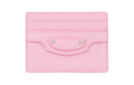 Balenciaga Cow Leather Card Holder Mini Women"s Pink