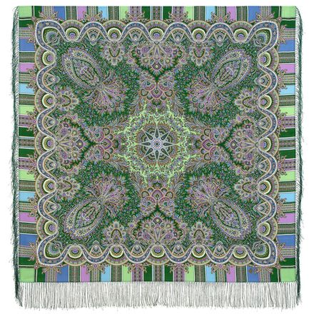 Павловопосадский платок Золотой петушок 1943-59