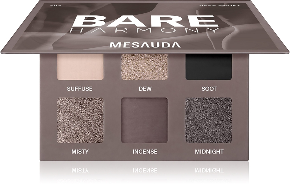Mesauda Milano Bare Harmony - палитра теней для век, 6× 1 g