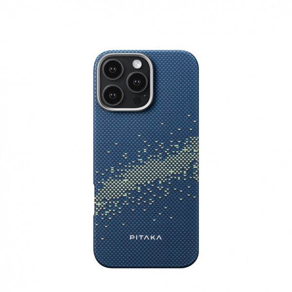 Чехол Pitaka Tactile Woven для iPhone 16 Pro, Милки Уэй | Milky Way Galaxy