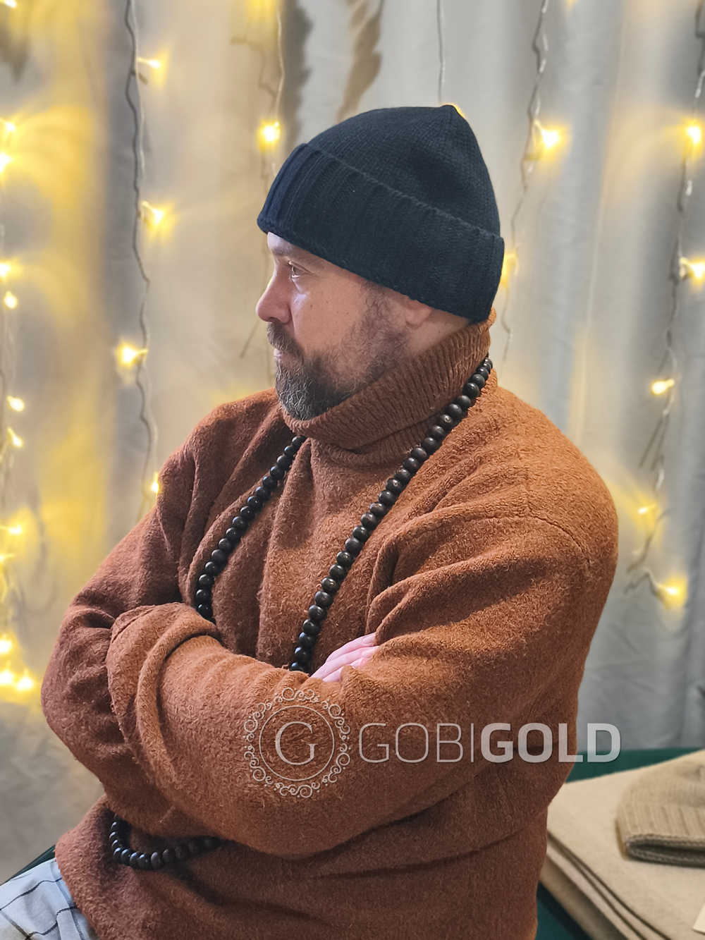 Шапка из 100% кашемира (GOBI) - черная