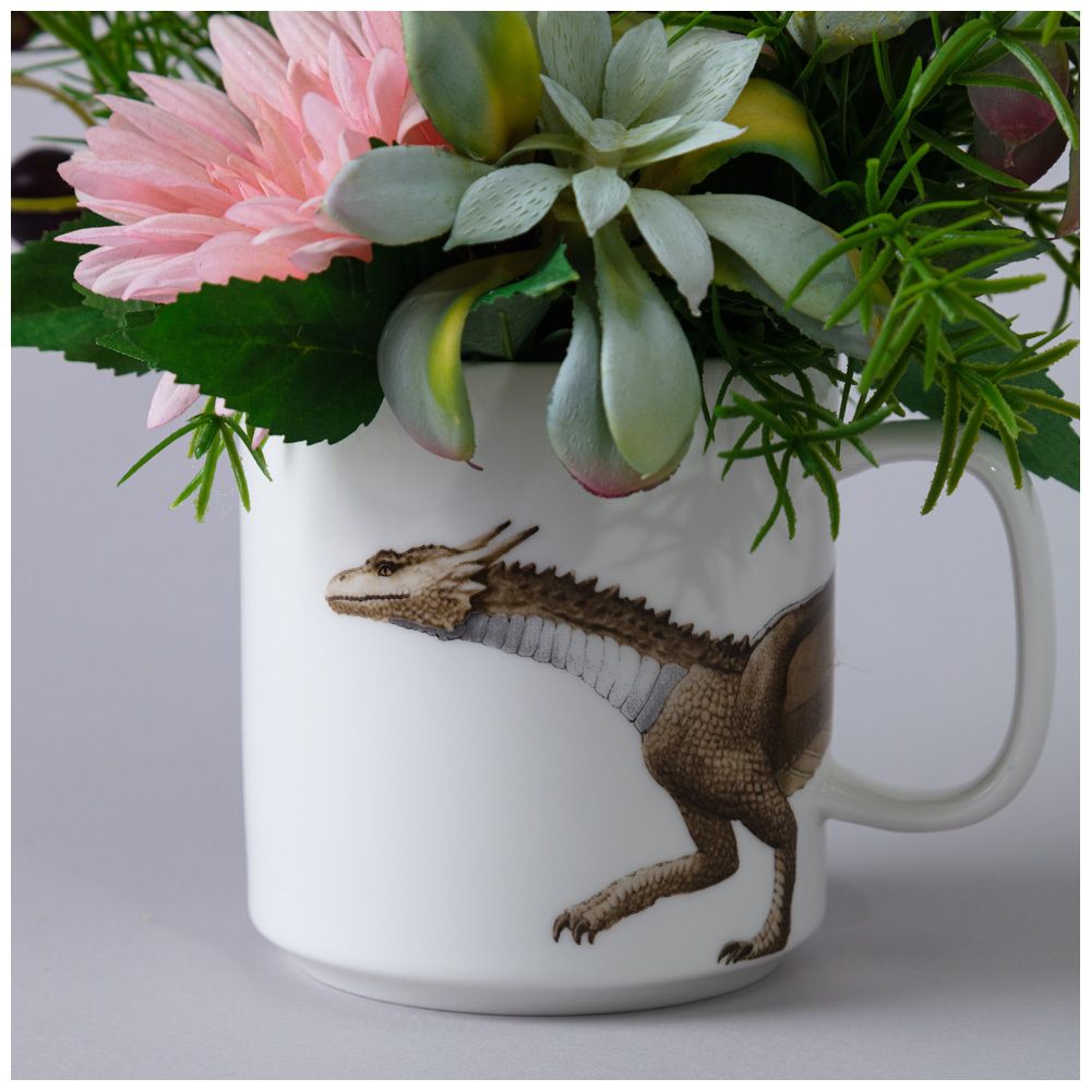 ЦВЕТОЧНАЯ КОМПОЗИЦИЯ В КРУЖКЕ "ВДОХНОВЕНИЕ" ШИРИНА 17 см*ВЫСОТА 28 см- БЕЗ УПАКОВКИ