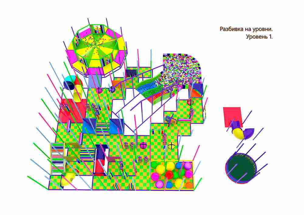 Детский игровой лабиринт «Цирковая Страна Чудес»