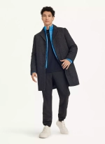 Мужское пальто DKNY Wool Blend Notch Collar
