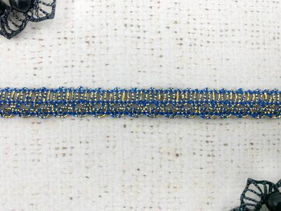 Тесьма отделочная с люрексом, ш. 1,3 см