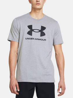 Футболка мужская Under Armour UA SPORTSTYLE LOGO UPDATE SS-GRY