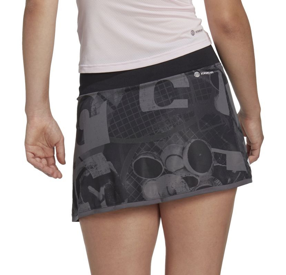 Теннисная юбка Adidas Club Graphic Skirt - black/grey