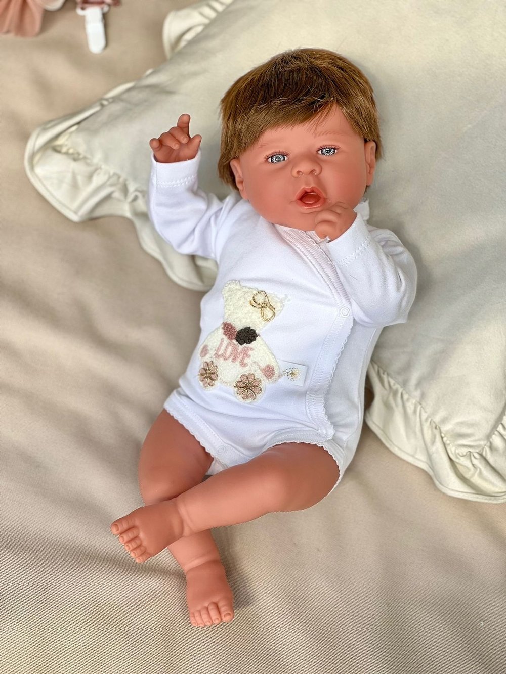 Кукла Реборн Marina and Pau 45cм Martina мягконабивная (M3131)