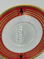 Кофейная пара Celine с красной каймой