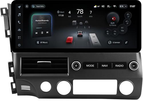 Магнитола для Honda Civic 8 4d 2005-2012 (левый руль) - Teyes CC4PRO монитор 12.3" 2K QLED + рамка LUX, Android 13, Быстрейшая, Snapdragon 778G, ИИ, CarPlay, DSP, 4G SIM-слот