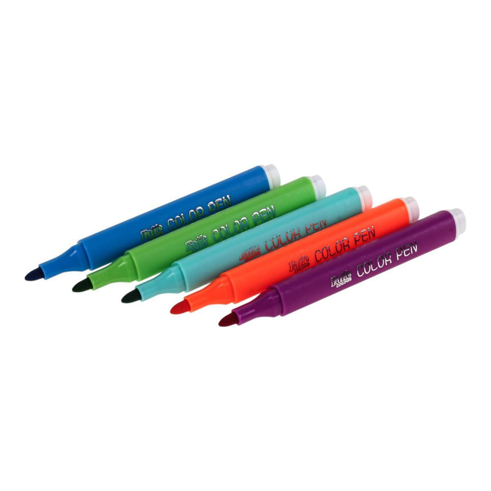 Фломастеры "Корги" в чемоданчике 36 цветов трехгранные смываемые