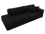 Диван угловой Лига-036 НПБ Модерн правый угол МИКРОВЕЛЬВЕТ Черный