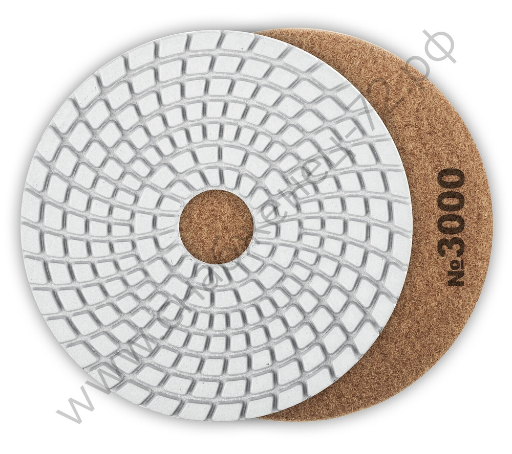 ЗУБР АГШК 125 мм, №3000, мокрое шлифование, Алмазный гибкий шлифовальный круг (29867-3000)