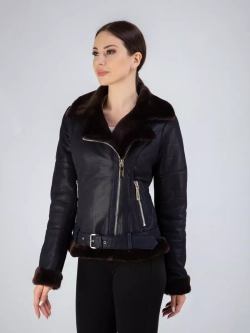 Дубленка зимняя короткая