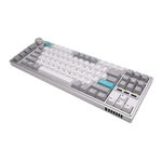 Беспроводная механическая клавиатура Keychron Lemokey L3 («Космический серебристый» | Space Silver) Русифицированная раскладка ANSI 80% TKL. Алюминиевый корпус. Есть RGB-подсветка, Hot-Swap и QMK/VIA