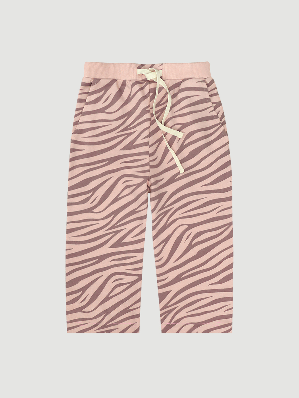 Брюки прямые Mjölk Зебра розовая