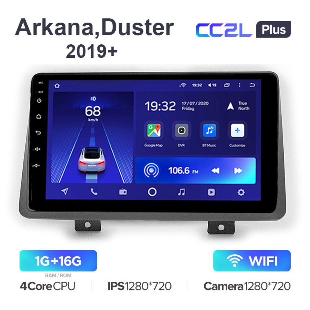 Teyes CC2L Plus 10,2"для Renault Arkana, Duster 2019+