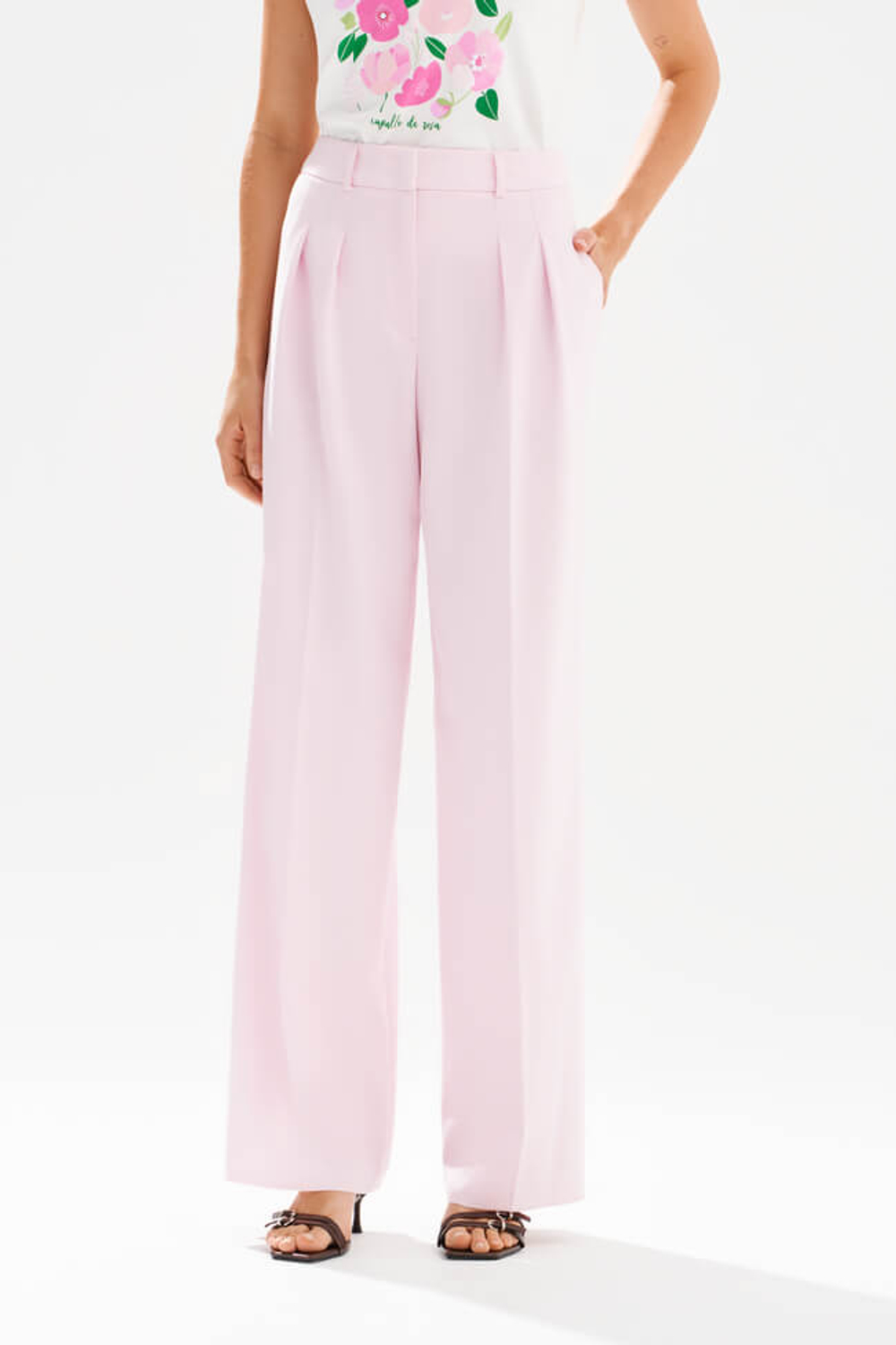 31245 Брюки женские (светло-розовый.)