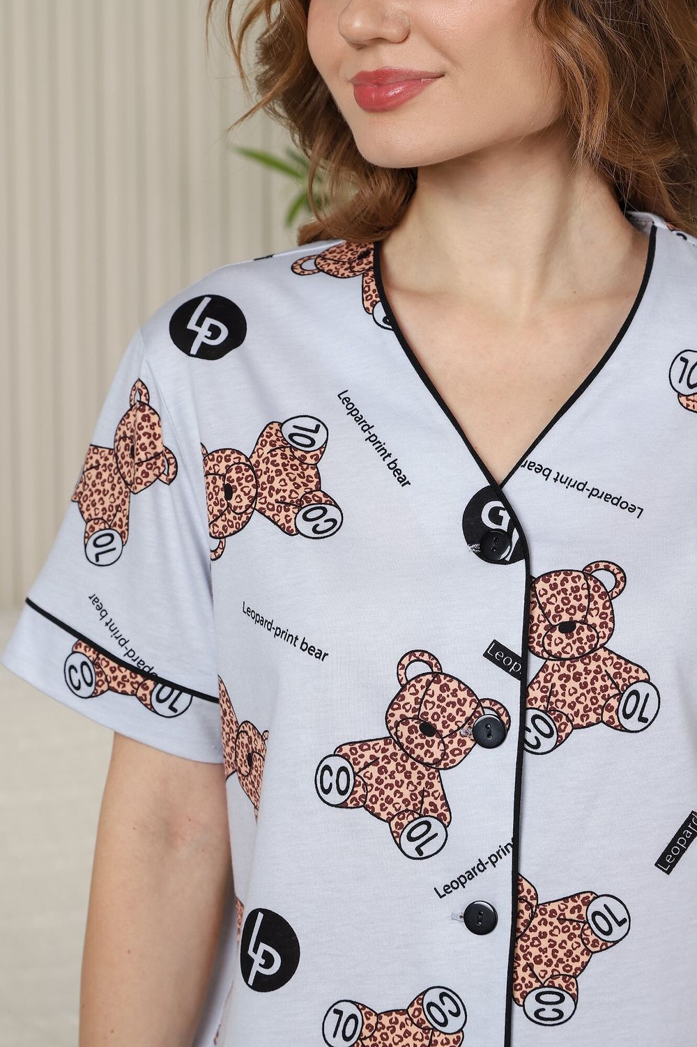 Ночная сорочка Амальфи-1 Виотекс СЕРЫЙ