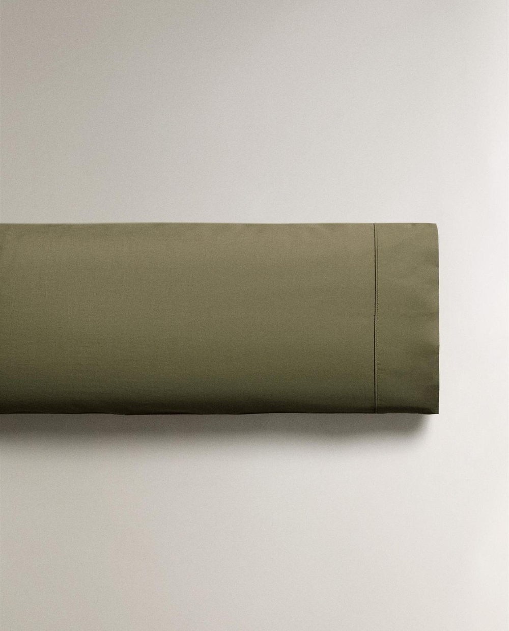 Zara Home - Наволочка из ситца (300 нитей), зеленая, 50x75 см