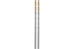 Сверло спиральное по металлу 3x100 мм, Р6М5, Golden Tip, удлиненное, 2 шт Denzel 718247