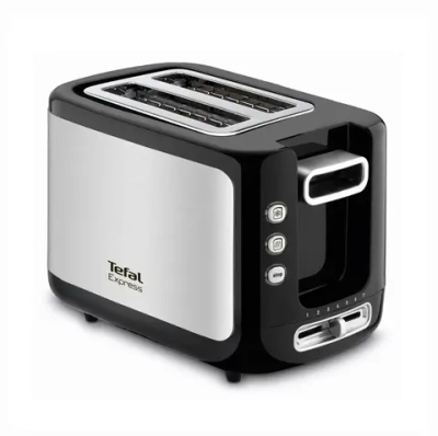 Тостер TEFAL 850 Вт TT365031 Черный + нержавеющая сталь