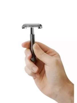 Т-образная бритва (станок) REBEL BARBER Compact Midnight Black