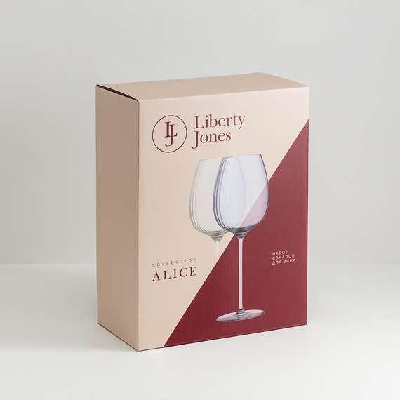 Набор бокалов для вина alice в подарочной упаковке, 518 мл, 2 шт.
