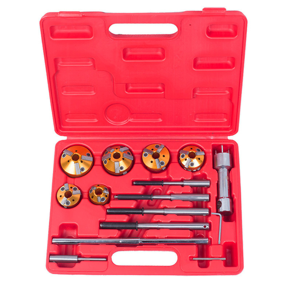 МАСТАК (103-13014C) Набор фрез для правки седел клапанов, 28-65 мм, кейс, 14 предметов