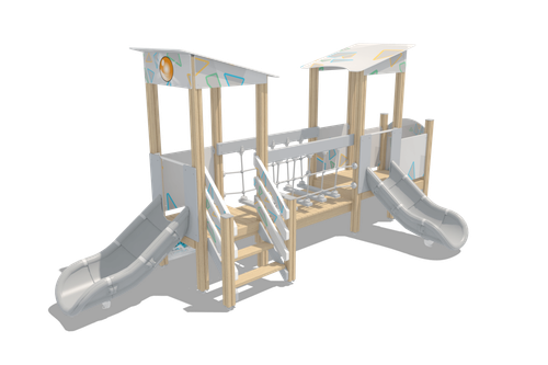 Игровой комплекс Сапсан (стойки дуб)