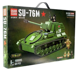 Конструктор Quan Guan Самоходная артиллерийская установка SU-76M 601 деталь