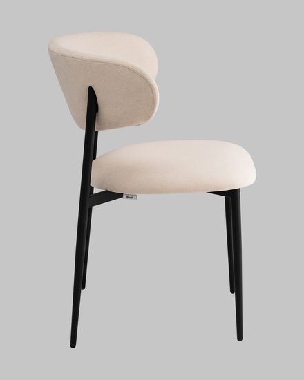 Стул Kirbi велюр молочный