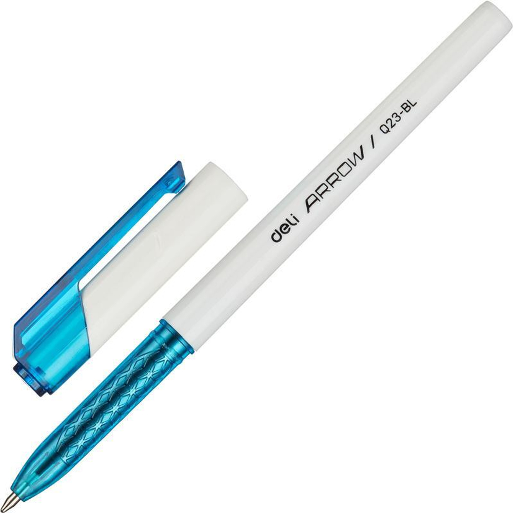 Ручка шариковая Deli "Arrow" синяя, 0,35мм., масляная