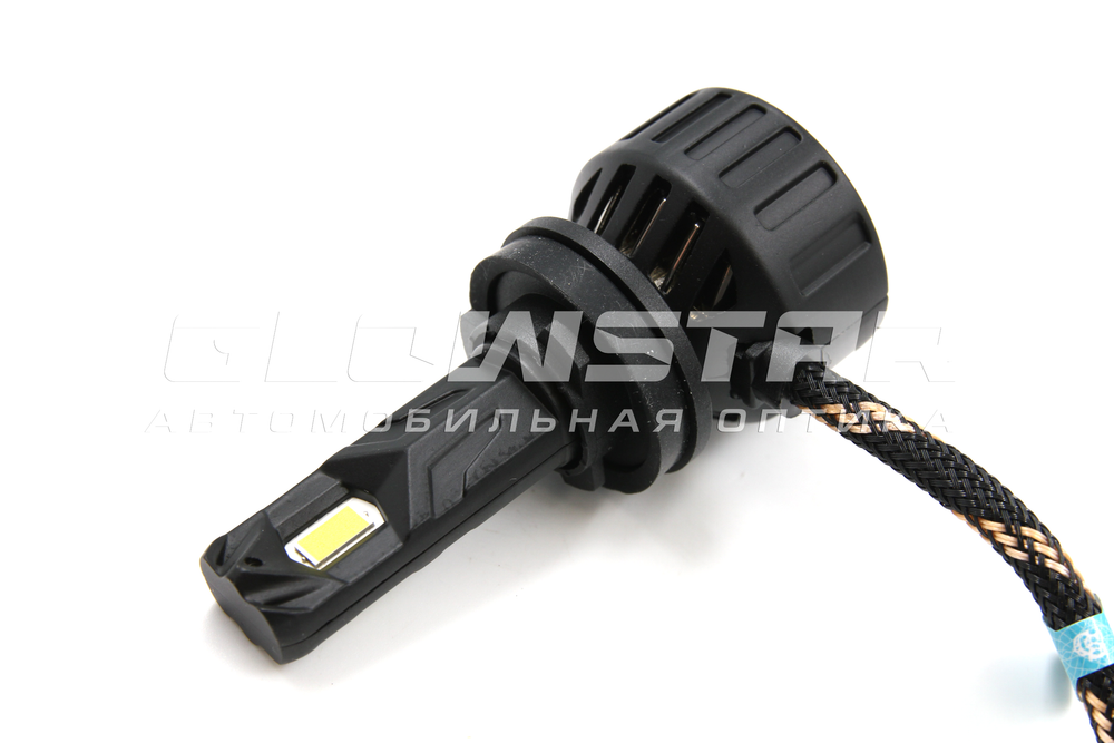 Cветодиодные лампы H8/H9/H11/H16 Sariti F8 с вентилятором, 12V, 40W, 5500K (комплект, 2шт)