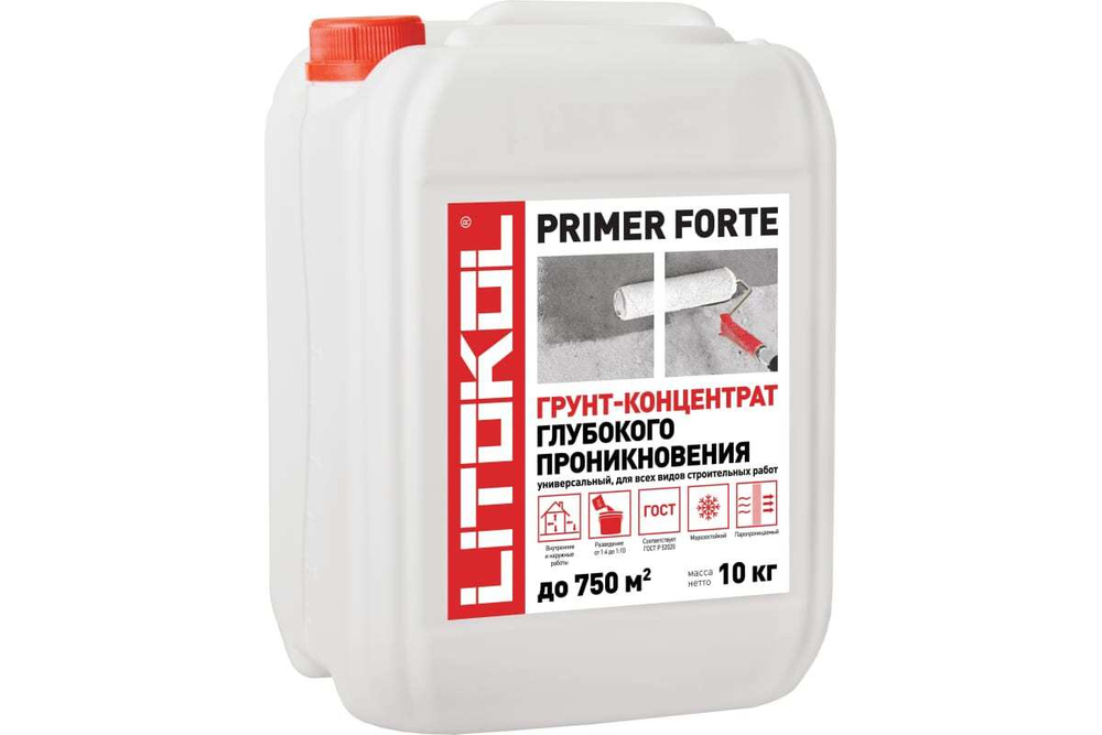 Грунт-концентрат LITOKOL primer forte универсальный глубокого проникновения