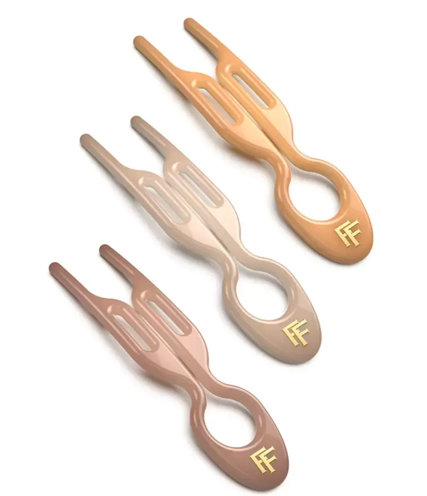 Шпильки No1 Hairpin Коллекция Париж - Бежевая, песочная, карамельная (набор из 3 шпилек)